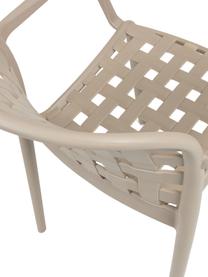Stohovateľná záhradná stolička z umelej hmoty Isa, 2 ks, Béžová