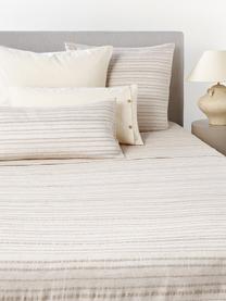 Drap plat en chanvre Mindy, Beige clair, larg. 240 x long. 280 cm