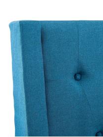 Cabecero Fardi, Estructura: tablero de fibras de dens, Tapizado: lino, Azul, An 160 x Al 140 cm