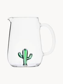 Handgefertigter Krug Desert, 1.8 L, Borosilikatglas, Transparent, Grün, 1.8 L