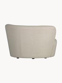 Sillón grande en tejido bouclé Sibylla, Tapizado: 100% poliéster, Bouclé beige, An 112 x F 80 cm