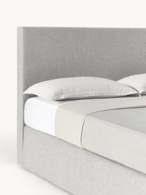Kontinentální postel Eliza, Světle šedá, Š 140 cm, D 200 cm, stupeň tvrdosti H2