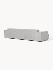 Sofa Melva (4-Sitzer), Bezug: 100 % Polyester Der strap, Gestell: Massives Kiefern- und Fic, Webstoff Hellgrau, B 319 x T 101 cm