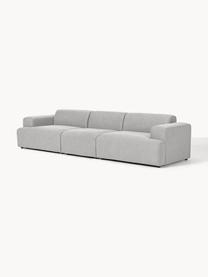 Sofa Melva (4-Sitzer), Bezug: 100 % Polyester Der strap, Gestell: Massives Kiefern- und Fic, Webstoff Hellgrau, B 319 x T 101 cm