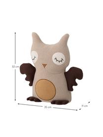 Peluche Hiep, Funda: 100% algodón, Marrón, beige, An 35 x Al 32 cm