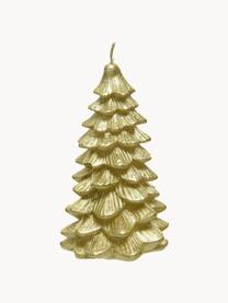 Bougie décorative Noël Hannu, Cire, Couleur dorée, larg. 7 x haut. 12 cm