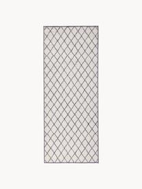 In- & Outdoor-Wendeläufer Malaga, 100 % Polypropylen, Off White, Grau, B 80 x L 250 cm