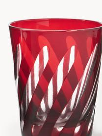 Set de vasos Tubular, 4 uds., Vidrio, Multicolor, Ø 8 x Al 10 cm, 250 ml