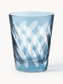 Waterglazen Tubular, set van 4, Glas, Meerkleurig, Ø 8 x H 10 cm, 250 ml