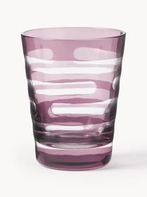 Set 4 bicchieri per l'acqua Tubular, Vetro, Multicolore, Ø 8 x Alt. 10 cm, 250 ml
