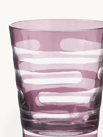 Set 4 bicchieri per l'acqua Tubular, Vetro, Multicolore, Ø 8 x Alt. 10 cm, 250 ml