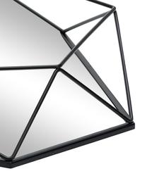 Espejo de pared de acero Prisma, Espejo: cristal, Negro, An 43 x Al 57 cm