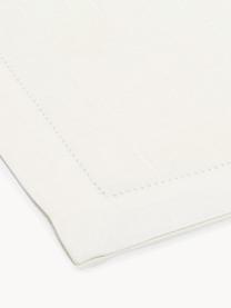 Manteles individuales de lino Alanta, 6 uds., Off White, An 38 x L 50 cm