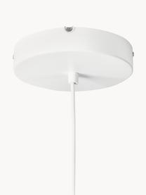 Große LED-Pendelleuchte Paula, Baldachin: Metall, pulverbeschichtet, Weiß, B 55 x H 49 cm