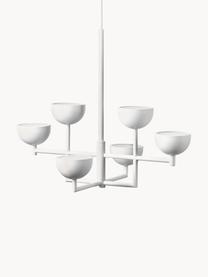 Grande suspension LED Paula, Blanc, larg. 55 x haut. 49 cm