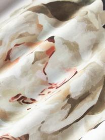 Copripiumino in raso di cotone Blossom, Grigio chiaro, multicolore, Larg. 200 x Lung. 200 cm