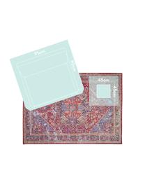 Tapis vintage Paulo, Rouge, bleu, beige