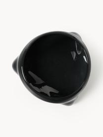Handgefertigte Deko-Schale Ashley aus Glas, Glas, Schwarz, B 27 x H 9 cm