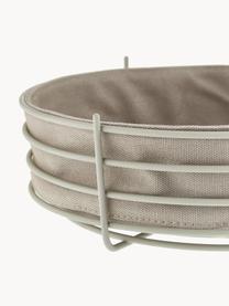 Cesta per pane con panno estraibile Gola, Beige, Ø 26 x Alt. 8 cm