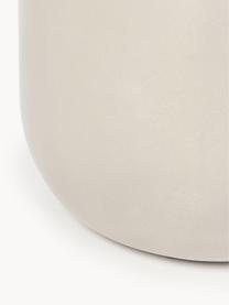 Mesa auxiliar redonda para interior/exterior Rona, Cemento con fibra de vidrio, Beige claro, Ø 40 cm