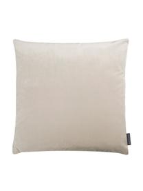 Housse de coussin réversible velours Tilas, Beige, crème