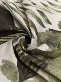 Bavlnená posteľná bielizeň s listovým motívom All Leaves, Zelená, béžová