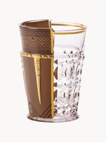 Súprava krištáľových pohárov Hybrid, 3 diely, Krištáľové sklo, Viacfarebná, Ø 9 x V 10 cm, 220 ml