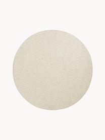 Tapis rond noué Lyon, Blanc crème, Ø 200 cm (taille L)