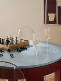 Mondgeblazen champagneglazen Aleo, 4 stuks, Natronkalkglas, Transparant, Ø 7 x H 23 cm, 240 ml