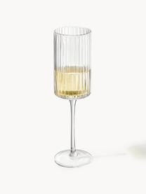Fúkané poháre na šampanské Aleo, 4 kusy, Sklo, Priehľadná, Ø 10 x V 17 cm