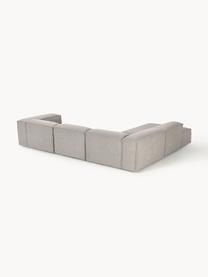 Modulares XL-Ecksofa Lennon aus Bouclé, Bezug: Bouclé (100 % Polyester) , Gestell: Massives Kiefernholz, Spe, Bouclé Taupe, B 329 x T 269 cm, Eckteil links