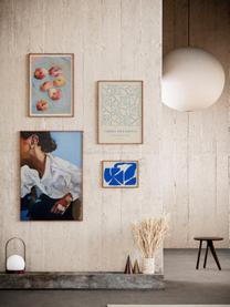 Poster Artwall no. 09 mit Rahmen, 4er-Set, Rahmen: Kiefernholz, Front: Plexiglas, Mehrfarbig, Set mit verschiedenen Grössen
