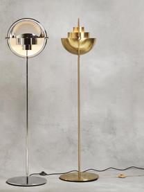 Verstelbare vloerlamp Multi-Lite, Lamp: gecoat aluminium, Glanzend goudkleurig, H 148 cm