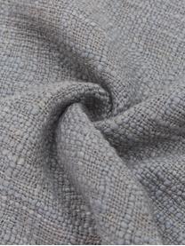 Funda de algodón ecológico de cojín con borlas Fly, 100% algodón ecológico, Gris, An 45 x L 45 cm