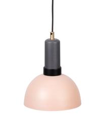 Petite suspension industrielle Charlie, Gris, rose