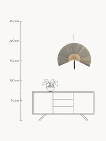 Wandobjekt Jaime aus Bambus, Bambus, Baumwolle, Beigetöne, B 145 x H 72 cm