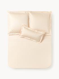 Baumwollsatin-Bettlaken Premium, Webart: Satin Fadendichte 500 TC,, Peach, B 240 x L 280 cm