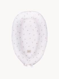 Nid d'ange en coton artisanal Comfort, Blanc cassé, motif oie, larg. 55 x long. 85 cm (taille M)
