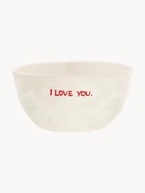 Handbemaltes Schälchen I Love You, Steingut, I Love You, Ø 14 x H 7 cm