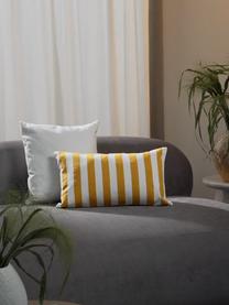 Federa arredo a righe color giallo/bianco Timon, 100% cotone, Giallo, bianco, Larg. 30 x Lung. 50 cm