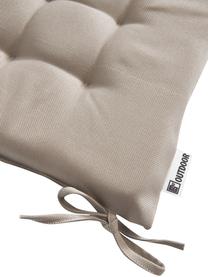 Outdoor stoelkussen Olef in beige, 100% katoen, Beige, B 40 x L 40 cm