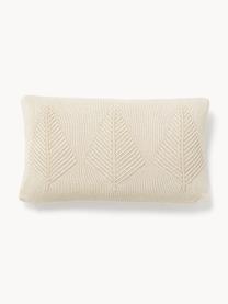 Housse de coussin en coton avec motif hivernal Beryl, 100% coton, Beige clair, larg. 30 x long. 50 cm