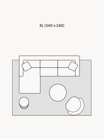 Teppich Papercut mit grafischem Muster, 100 % Polyester, Ocker, Cremeweiss, B 80 x L 150 cm (Grösse XS)