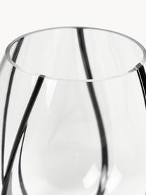 Vase en verre Kira, haut. 18 cm, Verre sodo-calcique, Transparent, noir, Ø 17 x haut. 18 cm