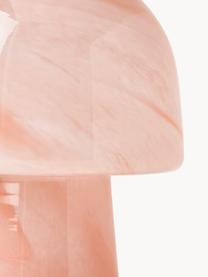 Malá stolová lampa so vzhľadom mramoru Talia, Mramorový vzhľad koralovočervená, Ø 20 x V 26 cm