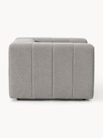 Fauteuil lounge en bouclette Lena, Bouclette gris, larg. 133 x prof. 106 cm