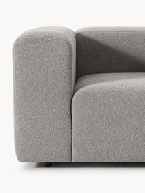 Fauteuil lounge en bouclette Lena, Bouclette gris, larg. 133 x prof. 106 cm