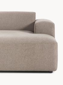 Ecksofa Melva (3-Sitzer), Bezug: 100 % Polyester Der hochw, Gestell: Massives Kiefernholz, Spa, Webstoff Taupe, B 238 x T 143 cm, Eckteil rechts