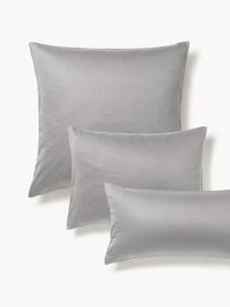 Baumwollsatin-Kopfkissenbezug Comfort, Webart: Satin Fadendichte 300 TC,, Dunkelgrau, B 40 x L 80 cm