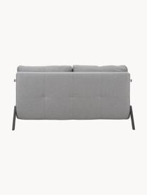 Schlafsofa Edward (2-Sitzer) mit Metall-Füssen, ausklappbar, Bezug: 100% Polyester 40.000 Sch, Webstoff Grau, B 152 x T 96 cm